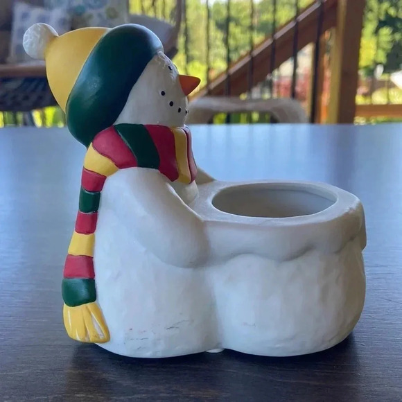 Partylite  | Snowman ⛄️ Votive / Tealight Holder - Picture 2 of 6